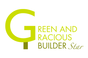 green and gracious builder star logo