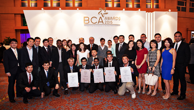 Woh Hup BCA Awards 2015 group photo